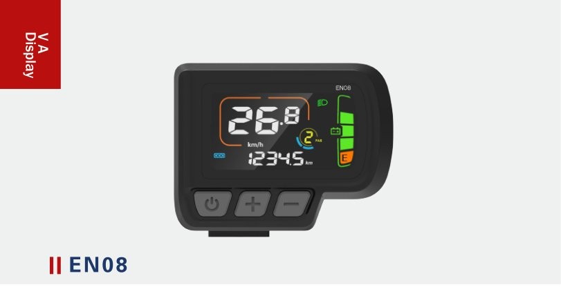 EN08 VA Display installed on e-bike