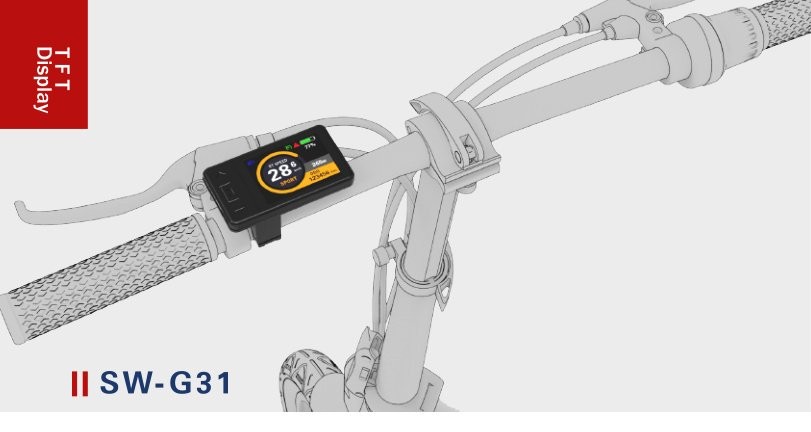 SW-G31 TFT Display installed on e-bike