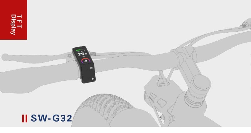SW-G32 TFT Display installed on e-bike