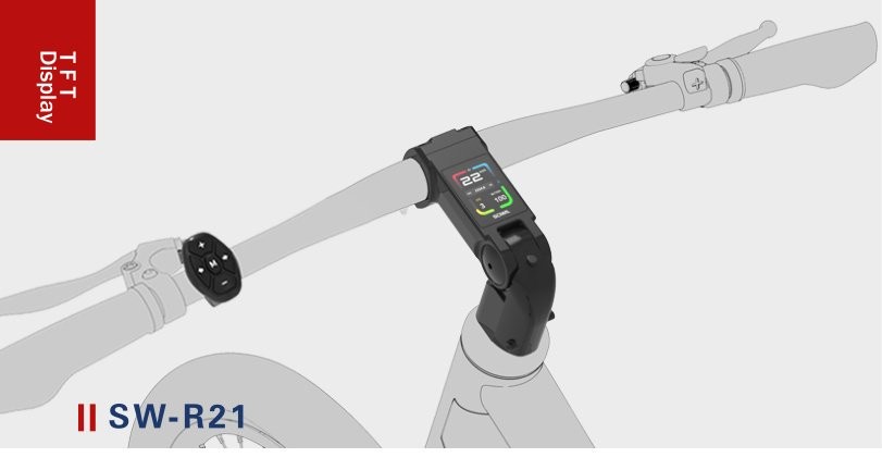 SW-R21 TFT Display installed on e-bike